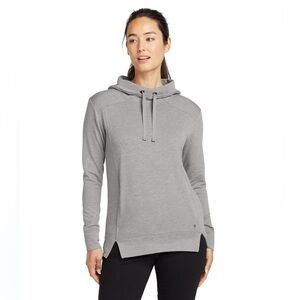 OGIO Luuma Grey Fleece Midweight Pullover Hoodie Women's Size M 8-10